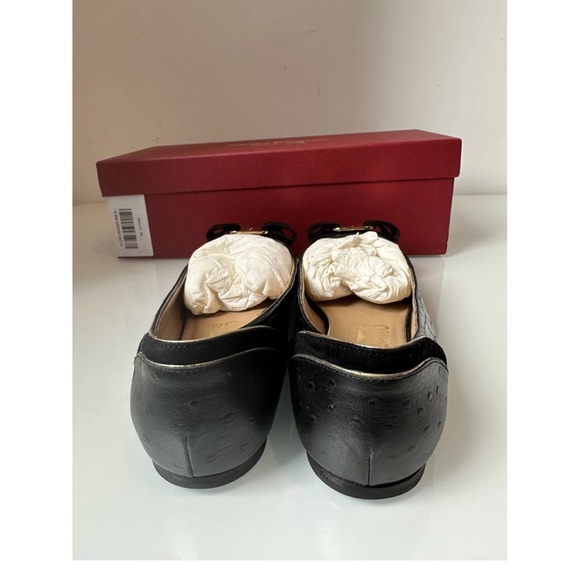 C Salvatore ferragamo black vara bow flats - Picture 3 of 4